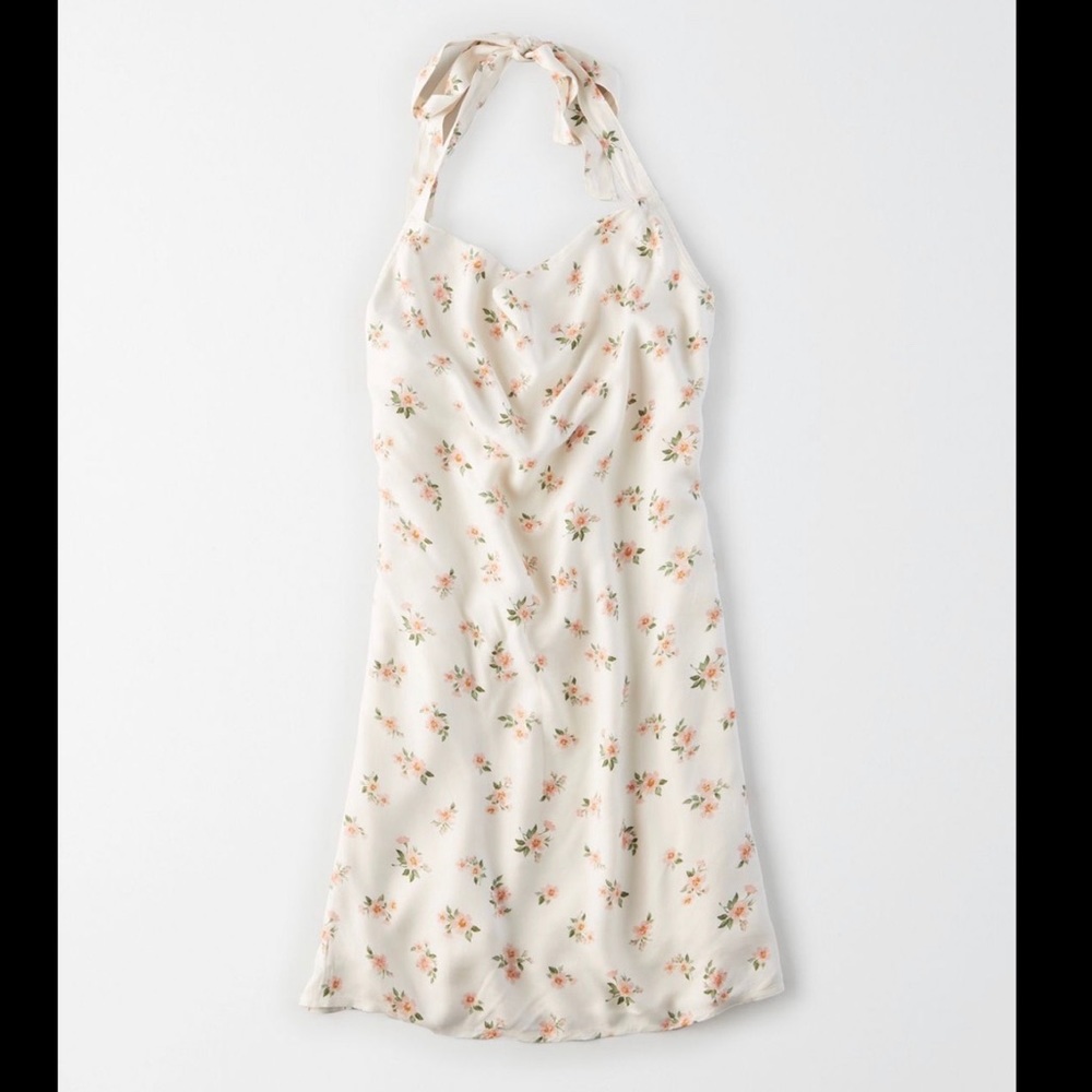 NWT American Eagle cowl neck halter mini dress